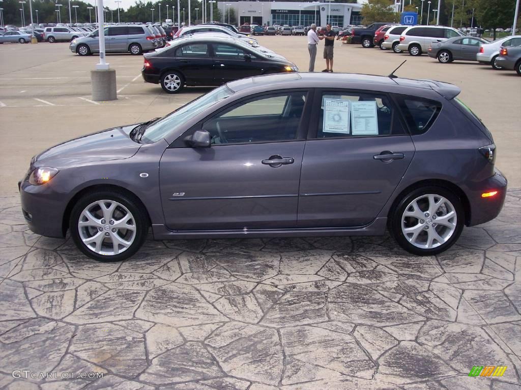 2008 MAZDA3 s Sport Hatchback - Galaxy Gray Mica / Black photo #4