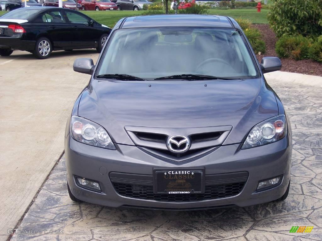 2008 MAZDA3 s Sport Hatchback - Galaxy Gray Mica / Black photo #5