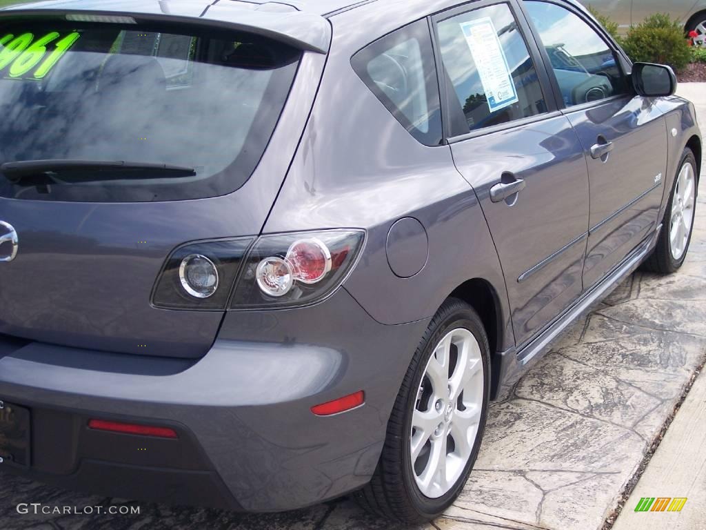 2008 MAZDA3 s Sport Hatchback - Galaxy Gray Mica / Black photo #8