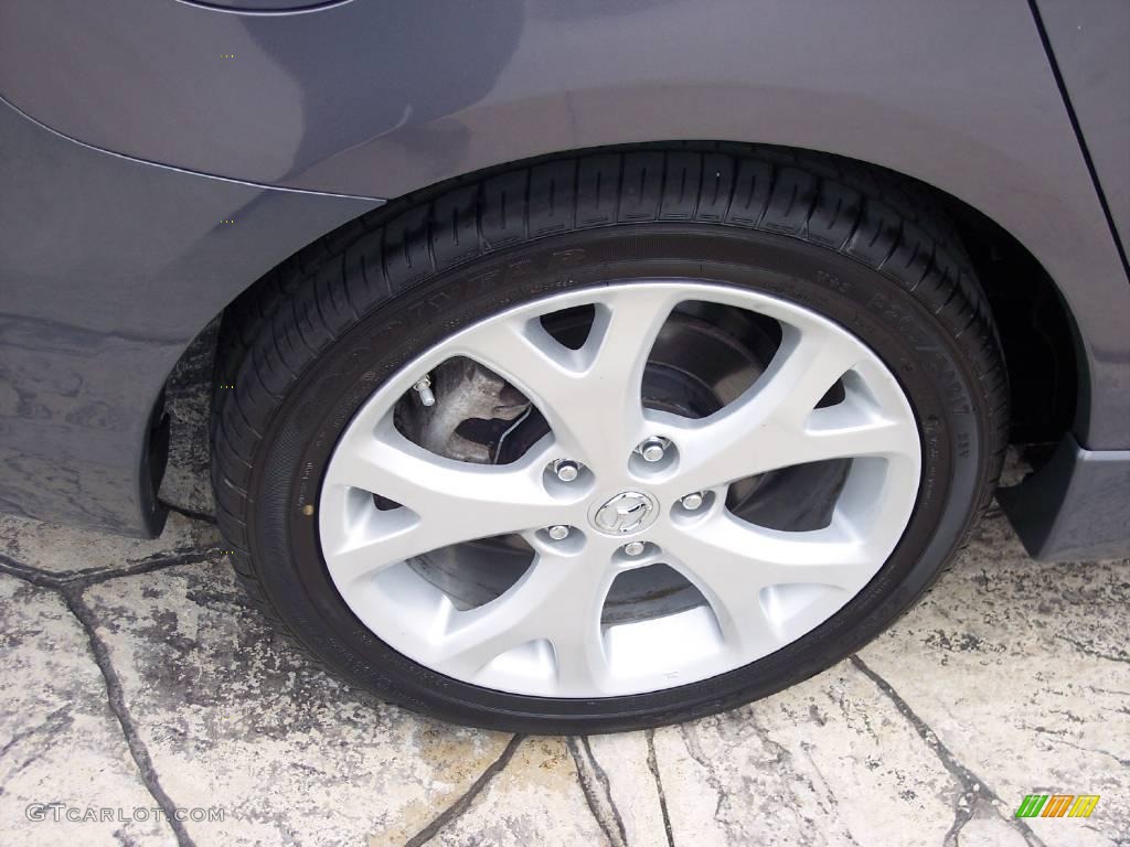 2008 MAZDA3 s Sport Hatchback - Galaxy Gray Mica / Black photo #9