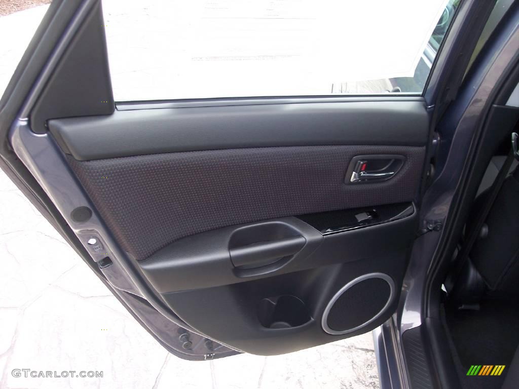 2008 MAZDA3 s Sport Hatchback - Galaxy Gray Mica / Black photo #19