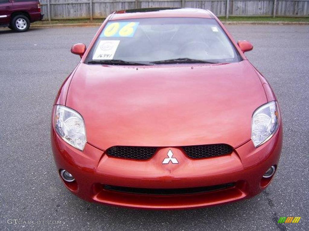 2006 Eclipse GT Coupe - Sunset Orange Pearlescent / Dark Charcoal photo #6
