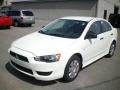 2010 Wicked White Metallic Mitsubishi Lancer DE  photo #1