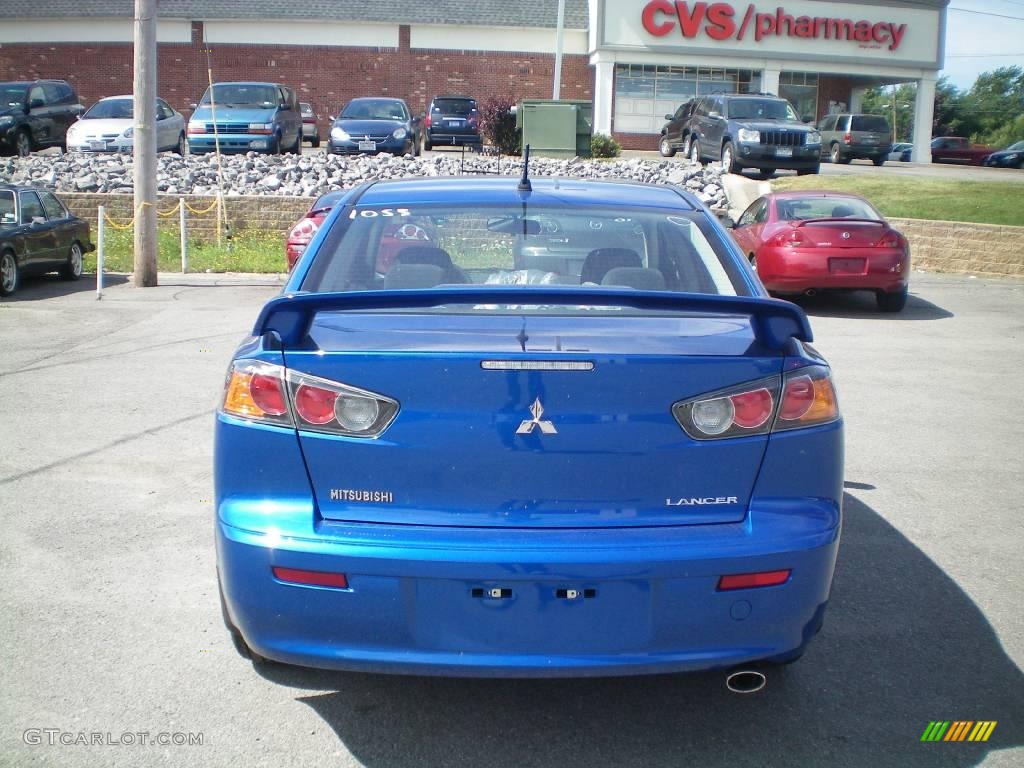 2010 Lancer GTS - Octane Blue Metallic / Black photo #9