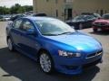 2010 Octane Blue Metallic Mitsubishi Lancer GTS  photo #12