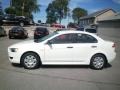 2010 Wicked White Metallic Mitsubishi Lancer DE  photo #6