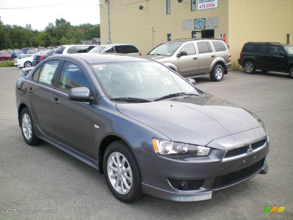 2010 Lancer ES - Graphite Gray Pearl / Black photo #12