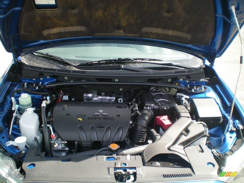 2010 Lancer GTS - Octane Blue Metallic / Black photo #15