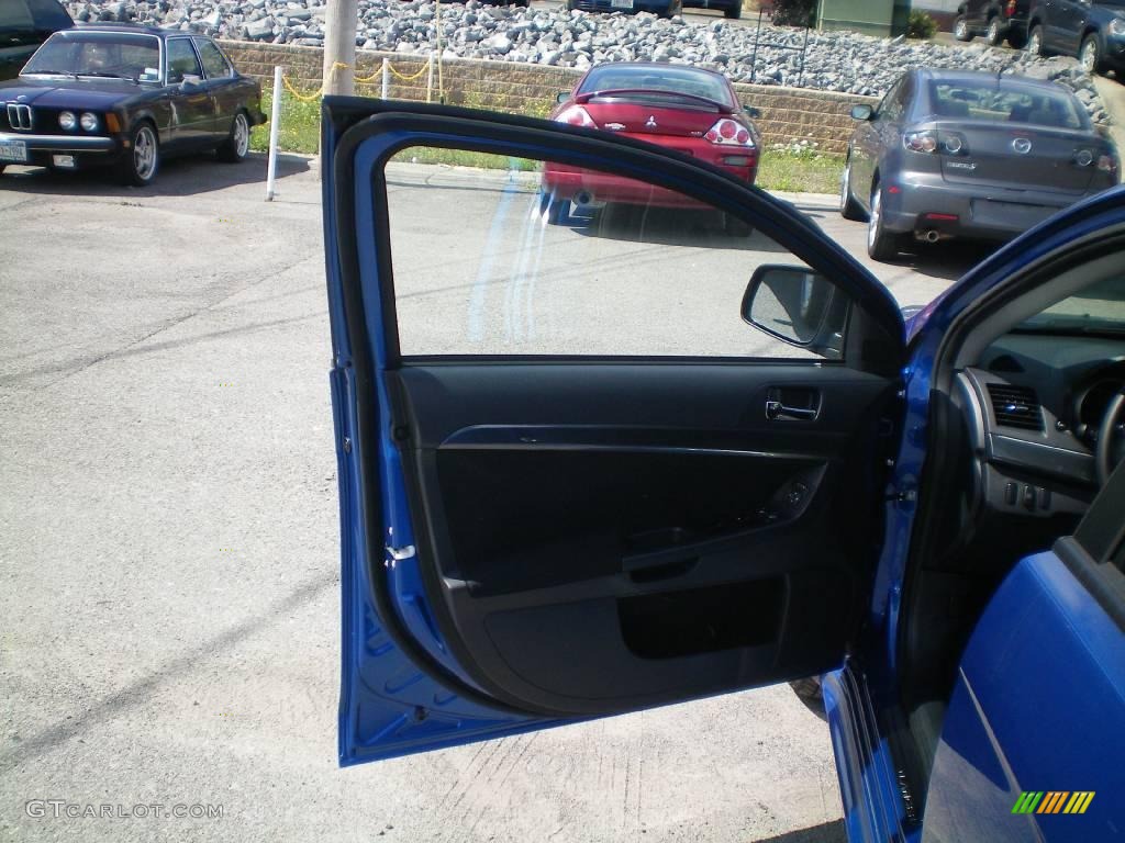 2010 Lancer GTS - Octane Blue Metallic / Black photo #16