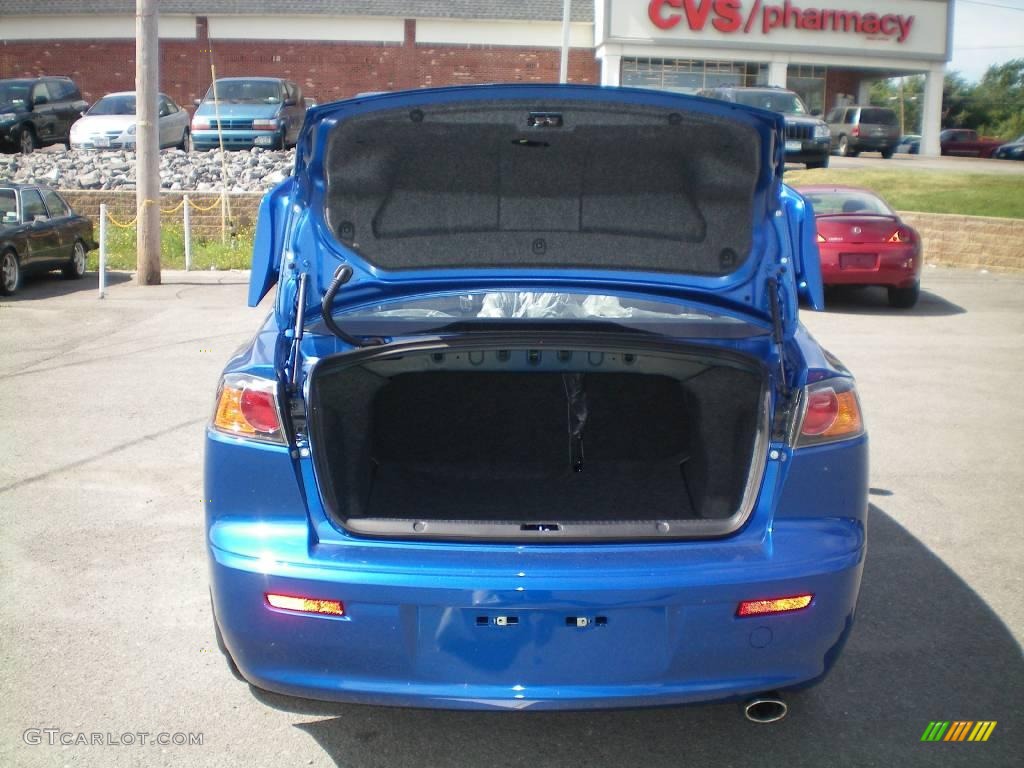 2010 Lancer GTS - Octane Blue Metallic / Black photo #18