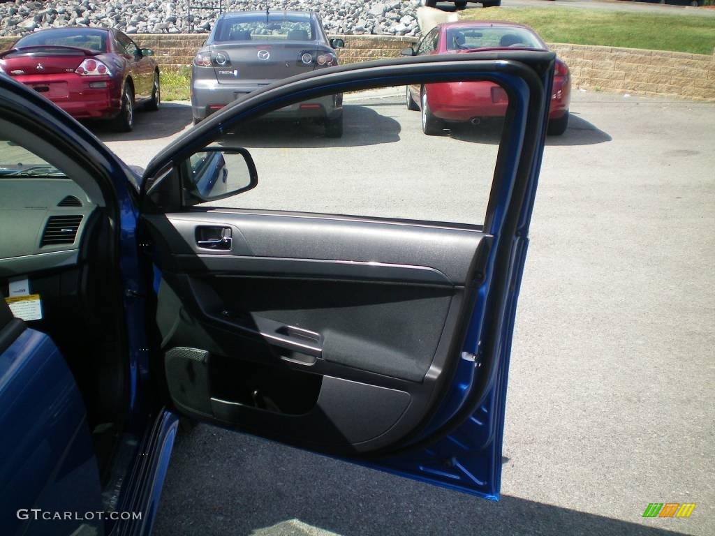 2010 Lancer GTS - Octane Blue Metallic / Black photo #22