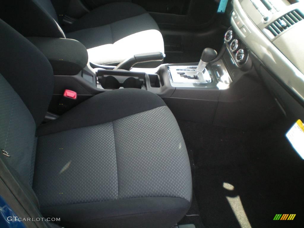 2010 Lancer GTS - Octane Blue Metallic / Black photo #23