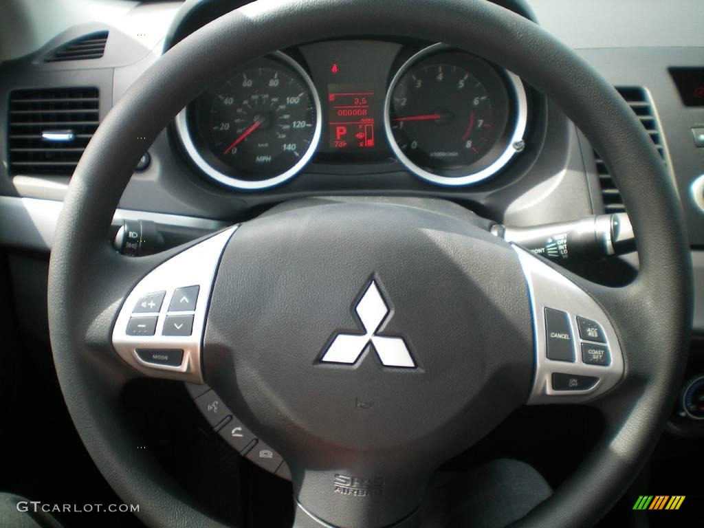 2010 Lancer ES - Octane Blue Metallic / Black photo #6