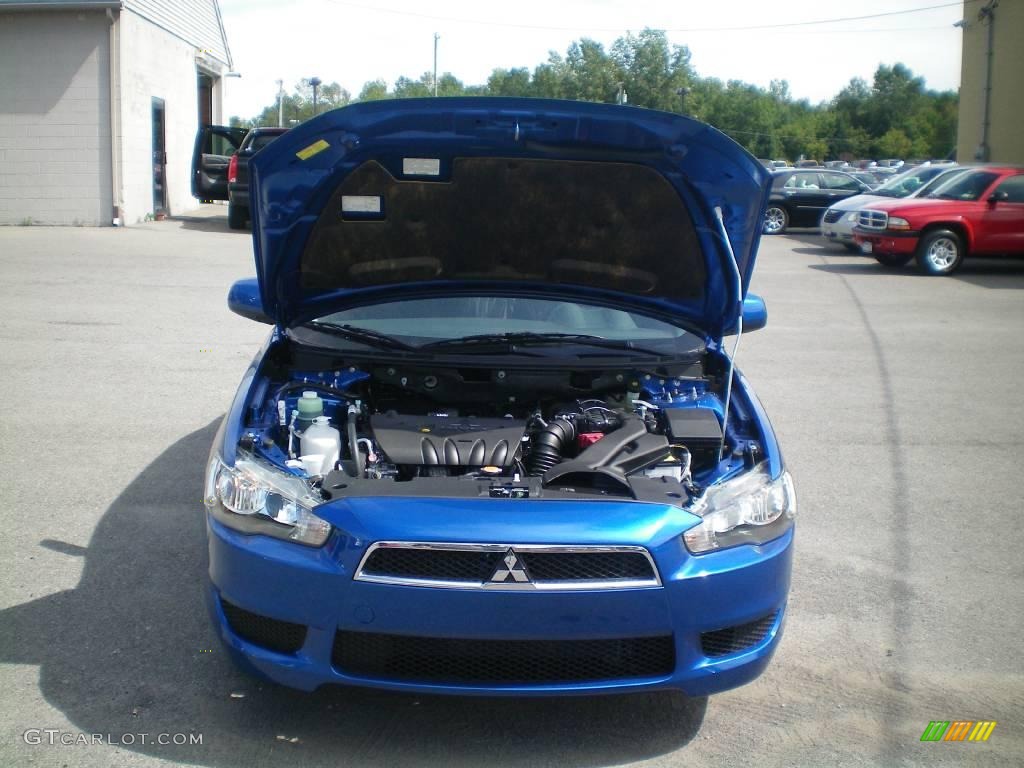 2010 Lancer ES - Octane Blue Metallic / Black photo #14