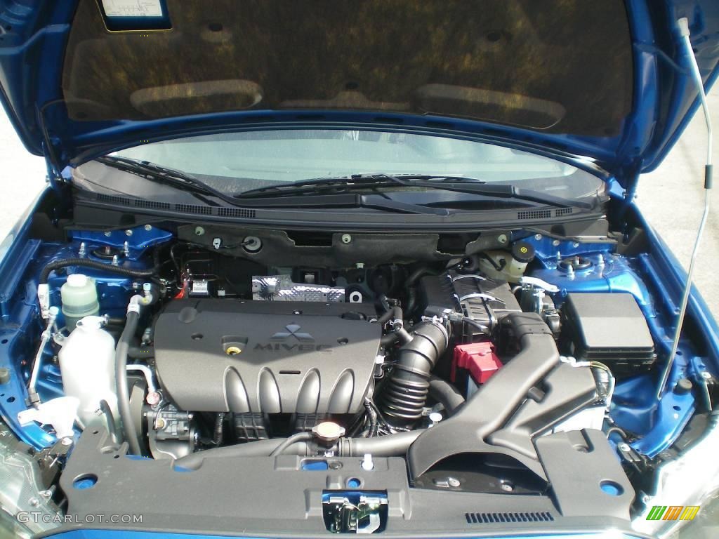 2010 Lancer ES - Octane Blue Metallic / Black photo #15