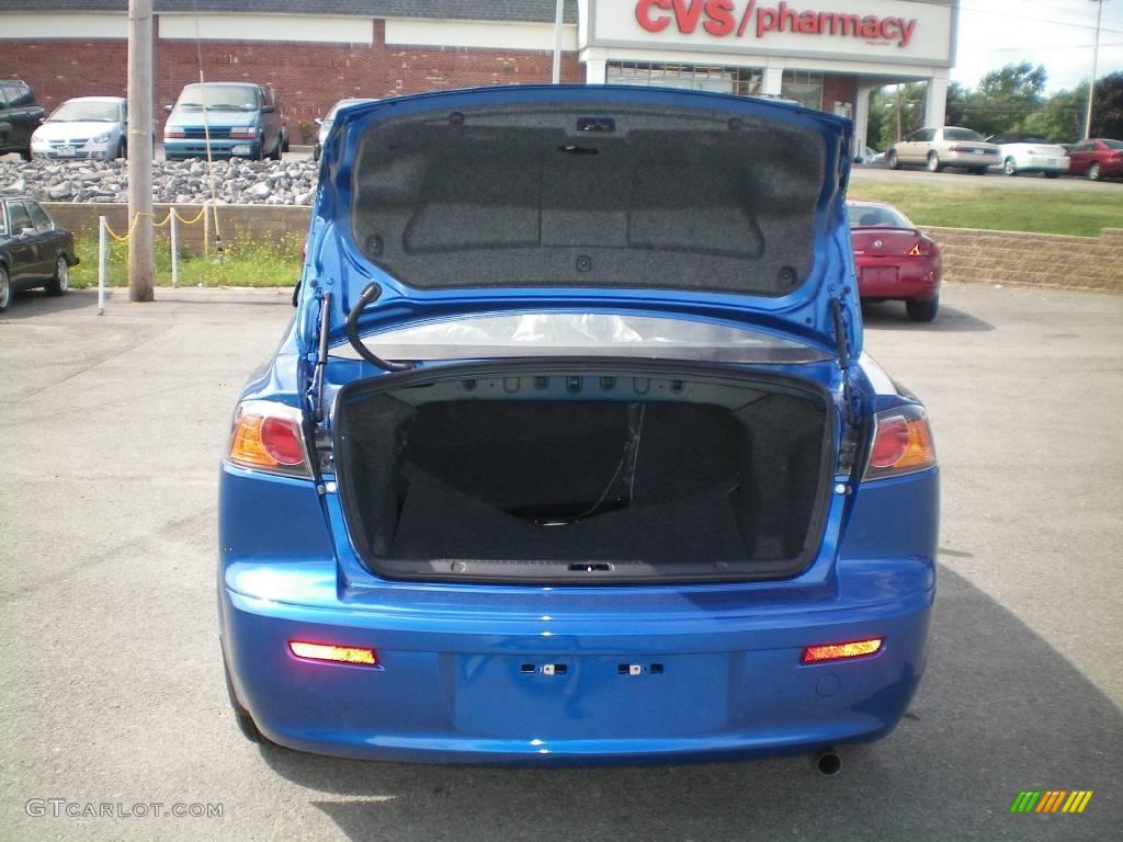 2010 Lancer ES - Octane Blue Metallic / Black photo #18