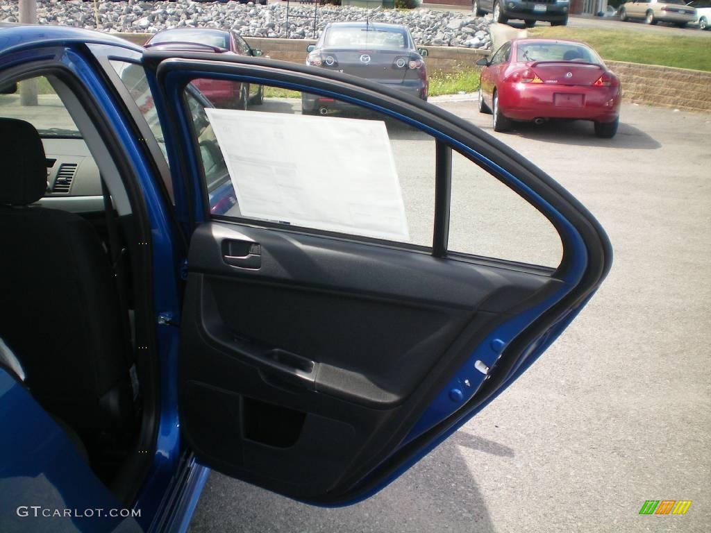 2010 Lancer ES - Octane Blue Metallic / Black photo #20