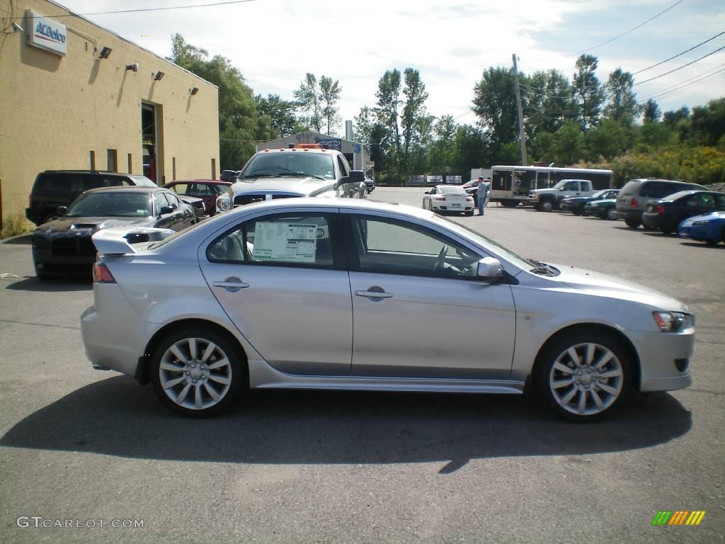 2010 Lancer GTS - Apex Silver Metallic / Black photo #13