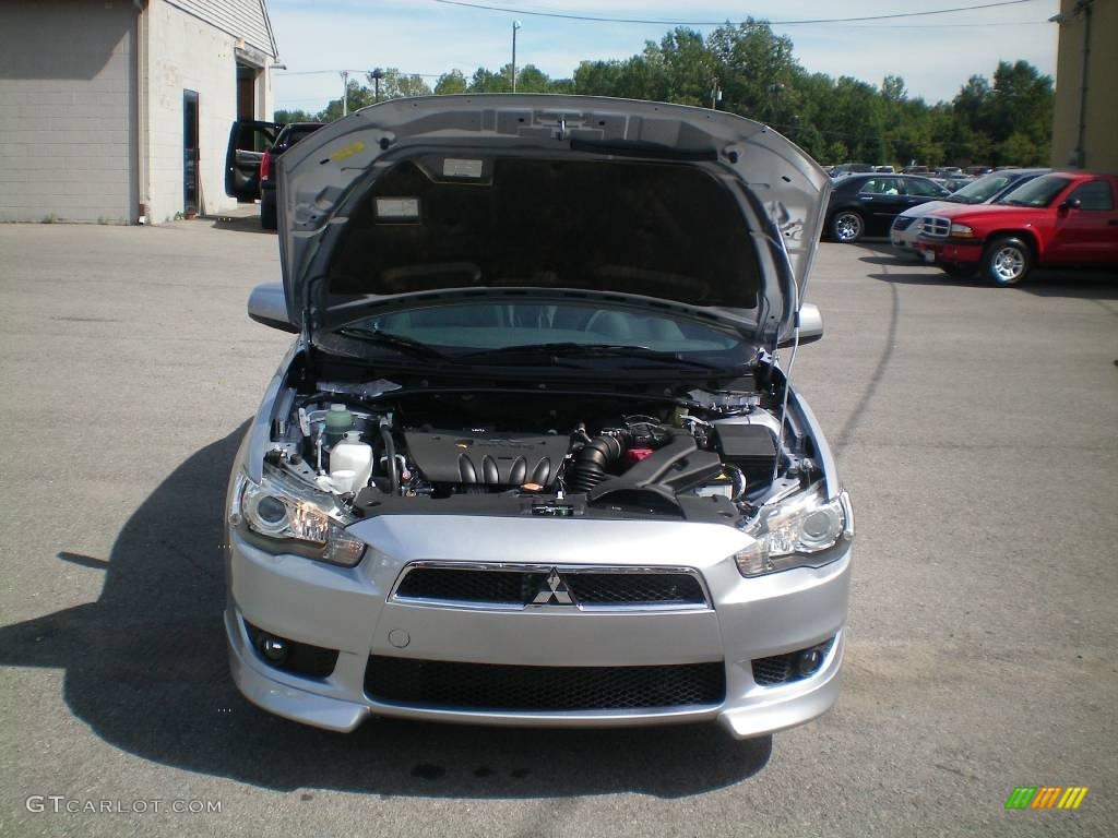 2010 Lancer GTS - Apex Silver Metallic / Black photo #16