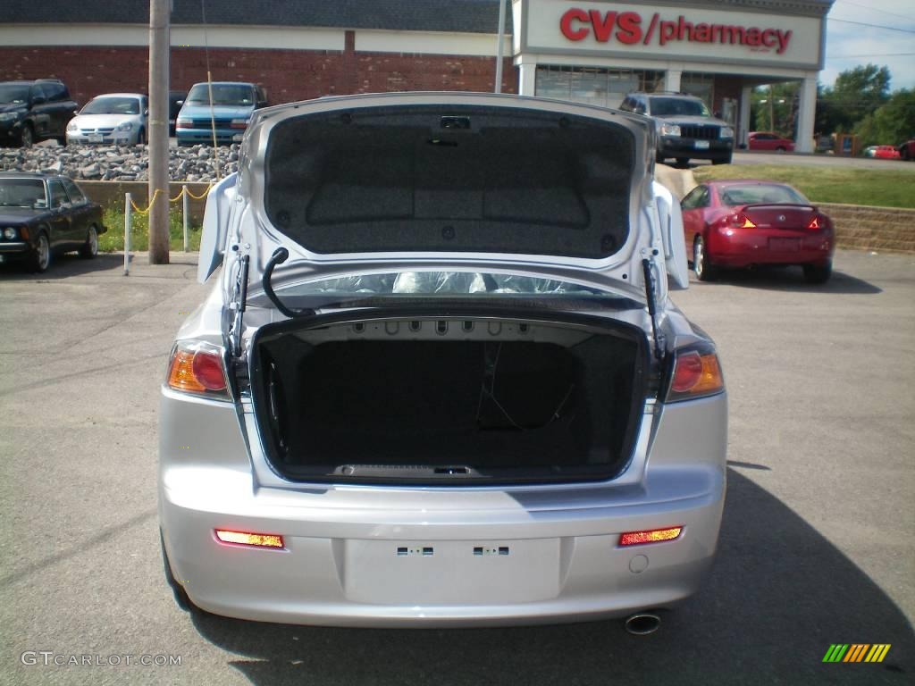 2010 Lancer GTS - Apex Silver Metallic / Black photo #21