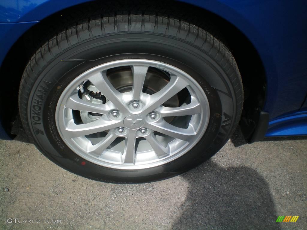 2010 Lancer ES - Octane Blue Metallic / Black photo #24