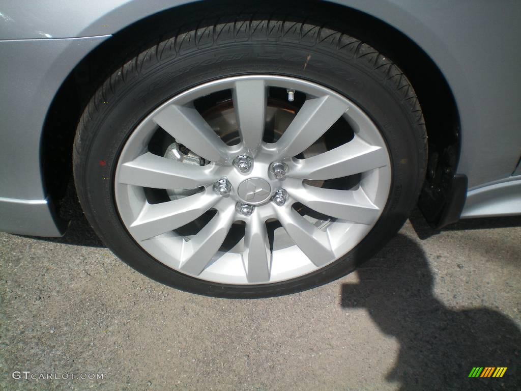 2010 Lancer GTS - Apex Silver Metallic / Black photo #27