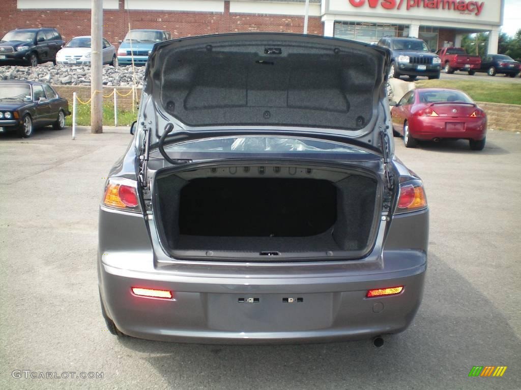 2010 Lancer DE - Graphite Gray Pearl / Black photo #17