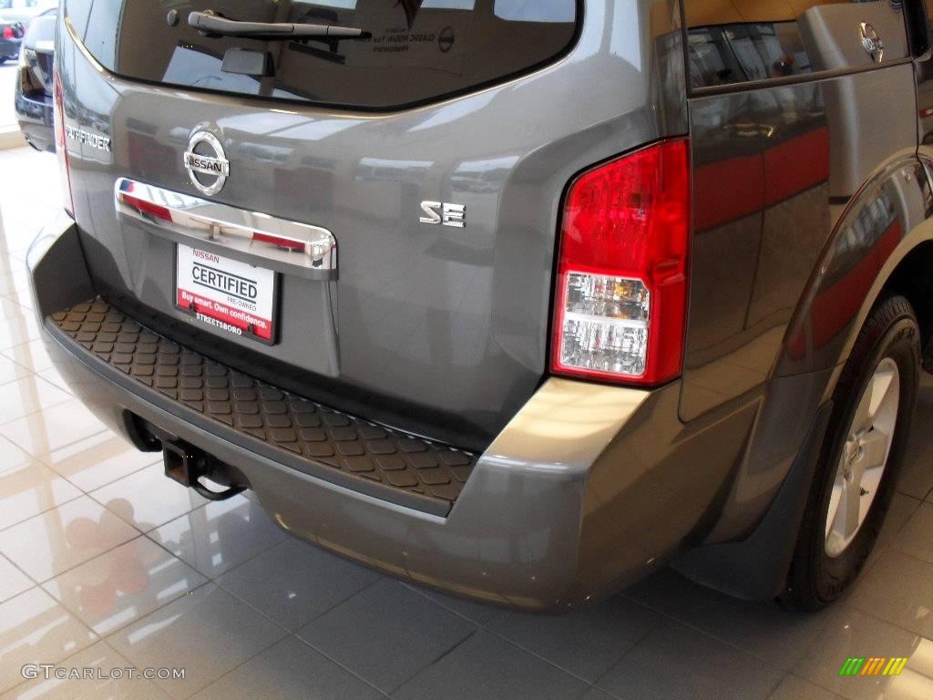 2008 Pathfinder SE 4x4 - Storm Gray / Graphite photo #10