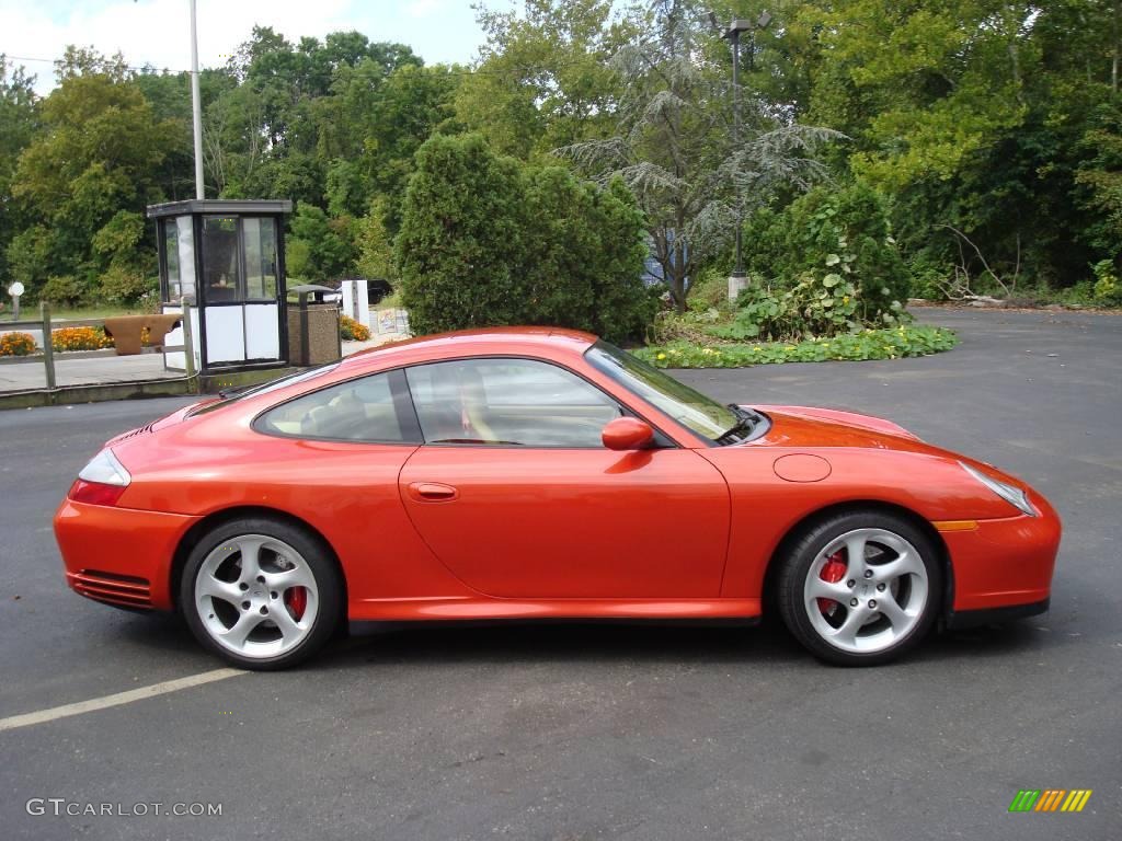 2002 911 Carrera 4S Coupe - Zanzibar Red Metallic / Savanna Beige photo #6