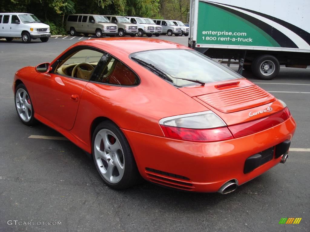 2002 911 Carrera 4S Coupe - Zanzibar Red Metallic / Savanna Beige photo #9