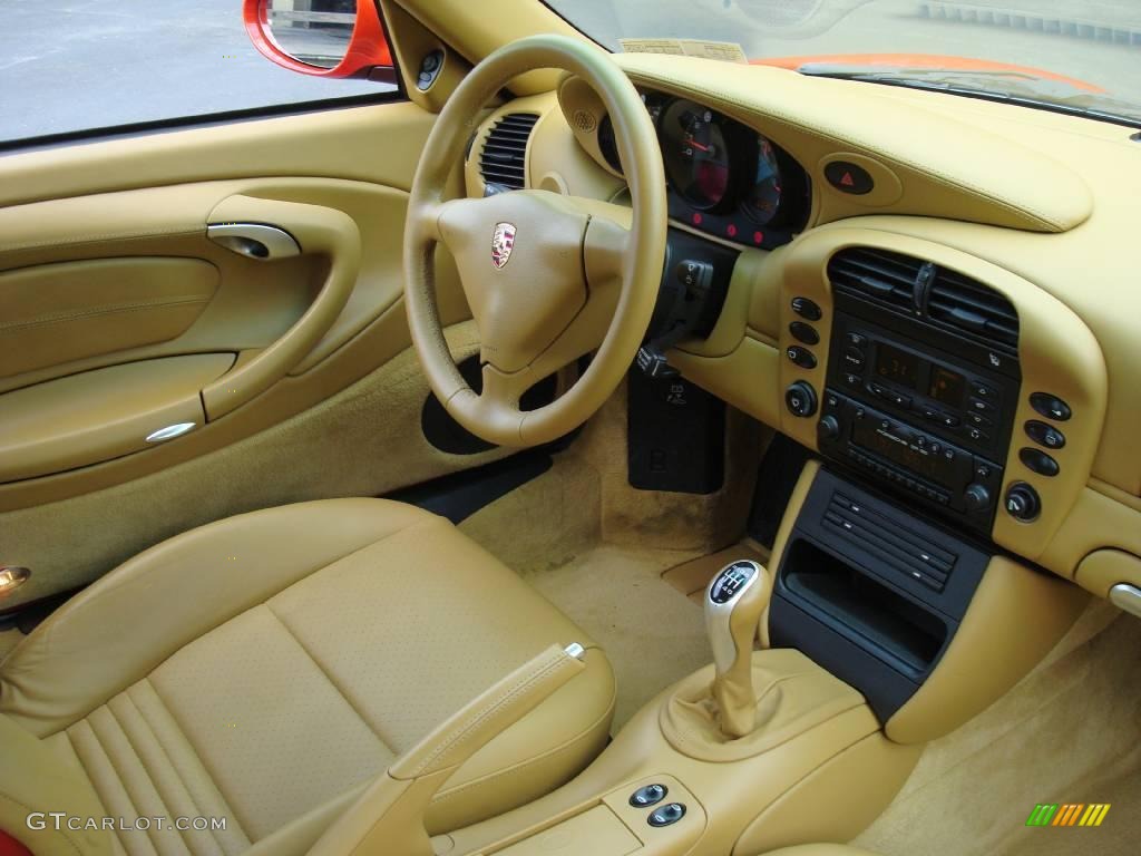 Savanna Beige Interior 2002 Porsche 911 Carrera 4S Coupe Photo #17778640