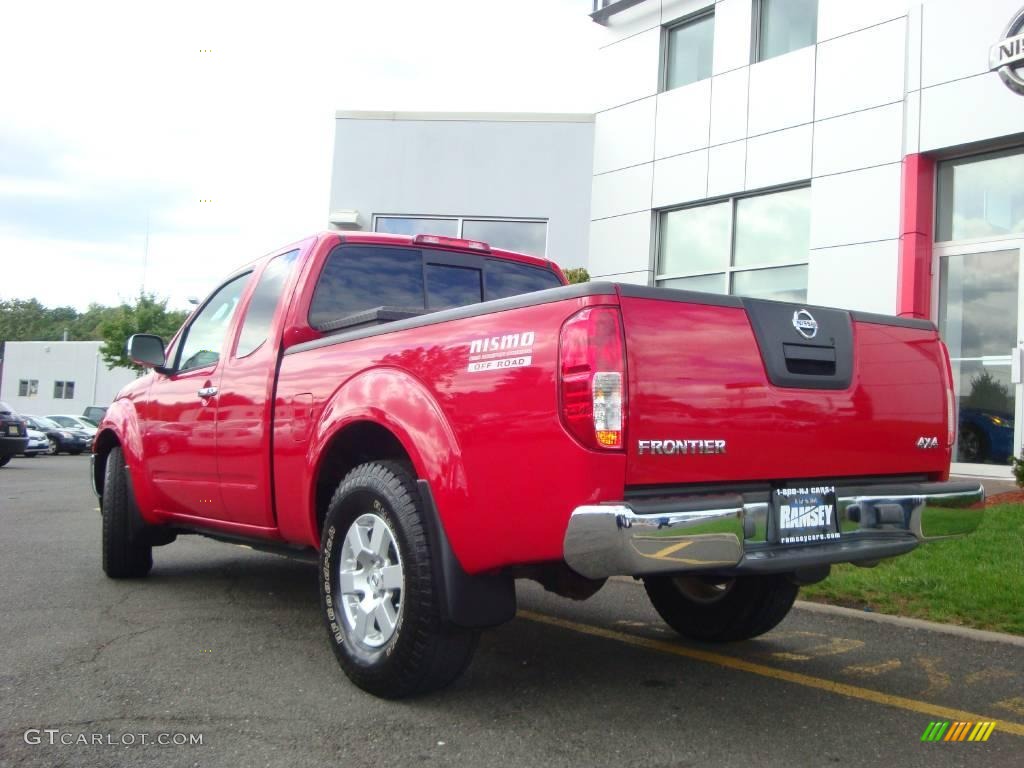 2006 Frontier NISMO King Cab 4x4 - Red Alert / Graphite photo #8