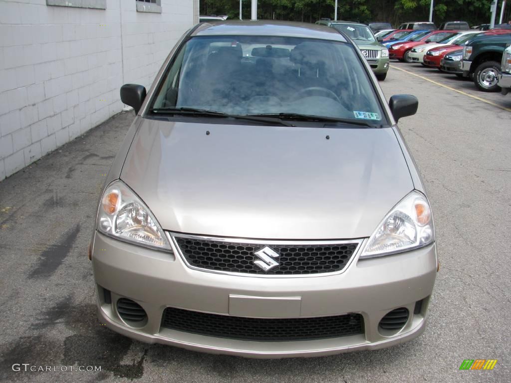 2005 Aerio S Sedan - Cool Beige Metallic / Black photo #5