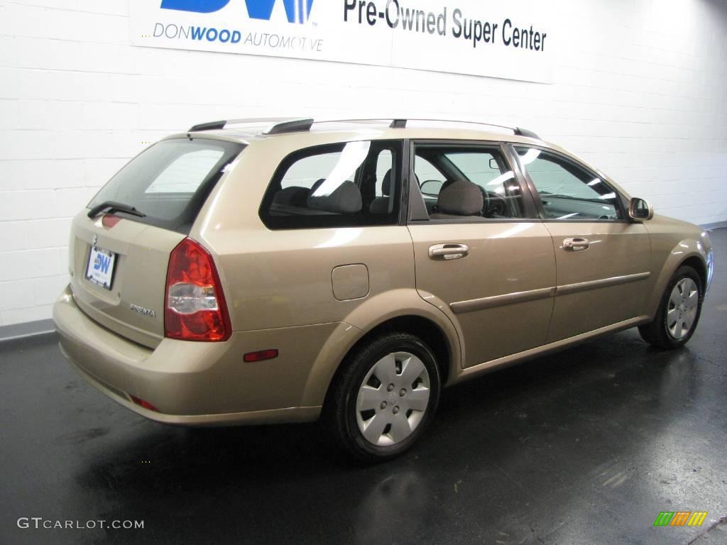 2006 Forenza Wagon - Champagne Beige Metallic / Grey photo #4