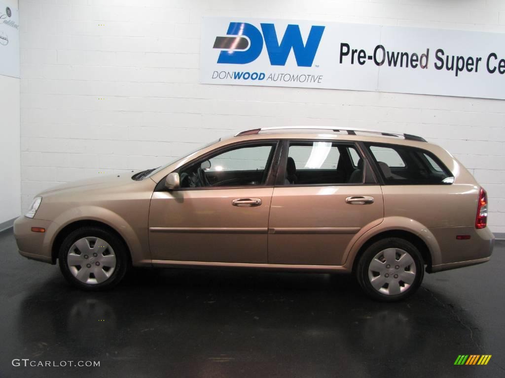 2006 Forenza Wagon - Champagne Beige Metallic / Grey photo #5