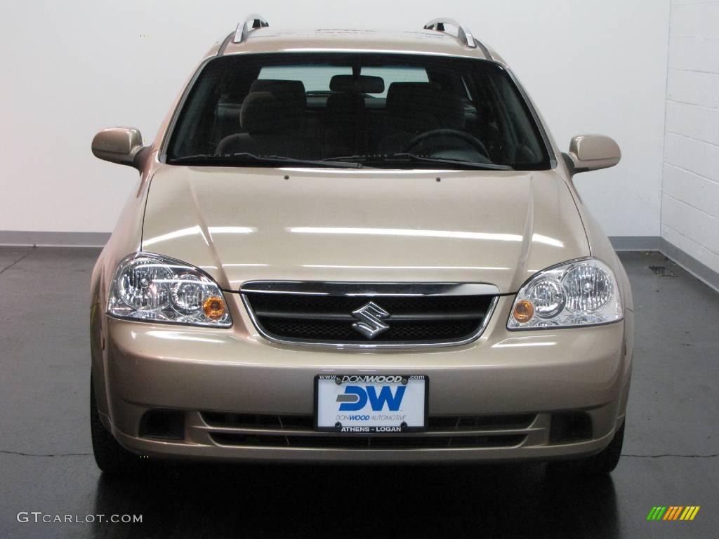 2006 Forenza Wagon - Champagne Beige Metallic / Grey photo #8