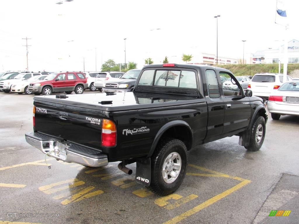 1998 Tacoma SR5 Extended Cab 4x4 - Black Metallic / Oak photo #5