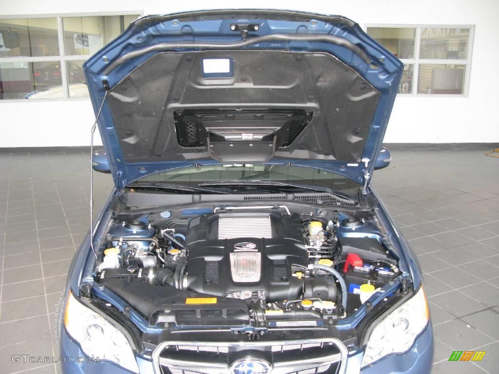 2008 Legacy 2.5 GT Limited Sedan - Newport Blue Pearl / Warm Ivory photo #24