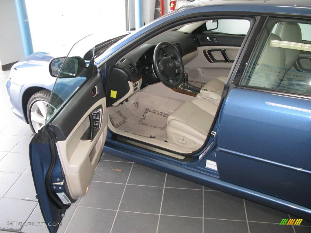 2008 Legacy 2.5 GT Limited Sedan - Newport Blue Pearl / Warm Ivory photo #29