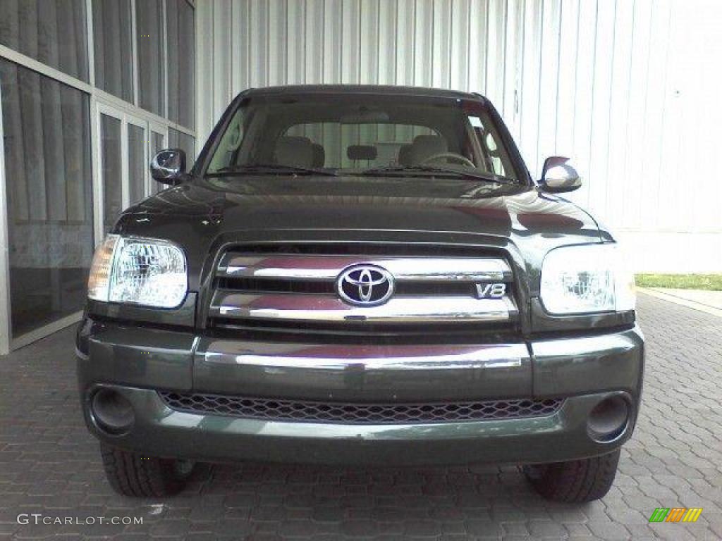2005 Tundra SR5 Double Cab - Timberland Green Mica / Taupe photo #2
