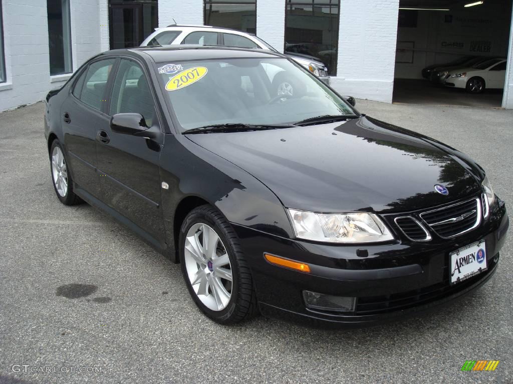 2007 9-3 2.0T Sport Sedan - Black / Black/Gray photo #4