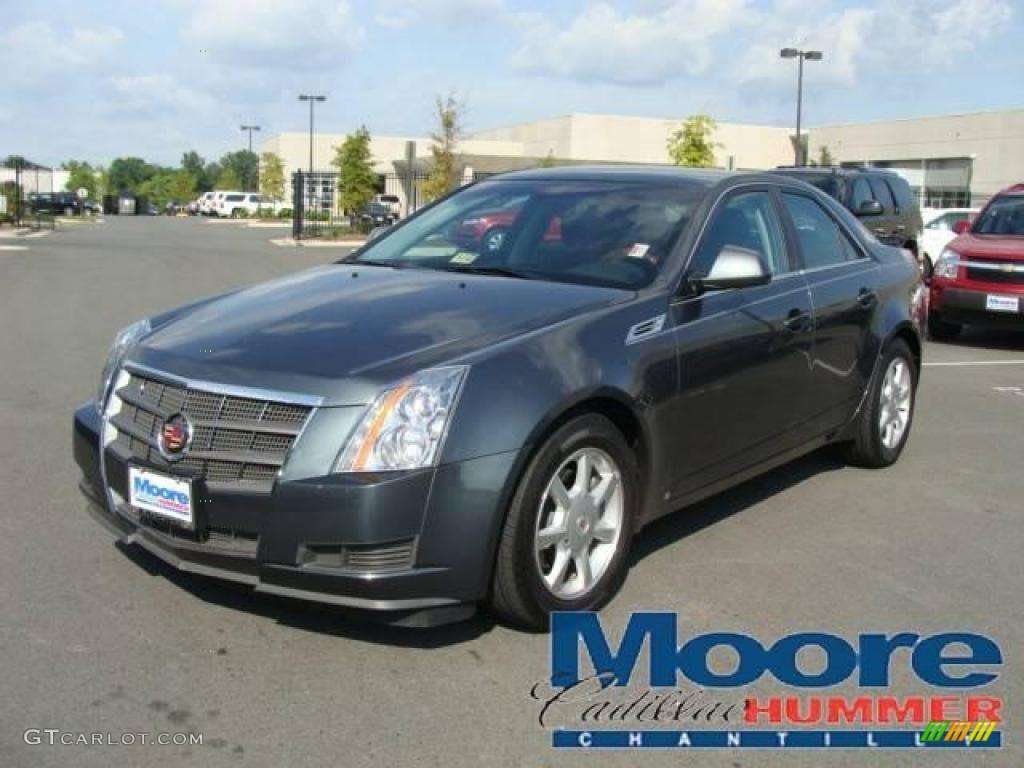 2009 CTS Sedan - Thunder Gray ChromaFlair / Ebony photo #1