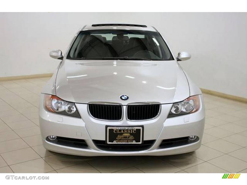2006 3 Series 325xi Sedan - Titanium Silver Metallic / Black photo #2