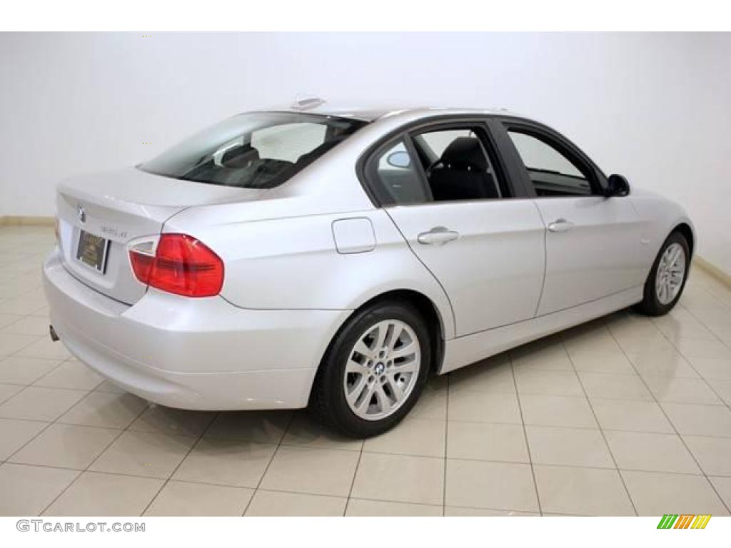 2006 3 Series 325xi Sedan - Titanium Silver Metallic / Black photo #7