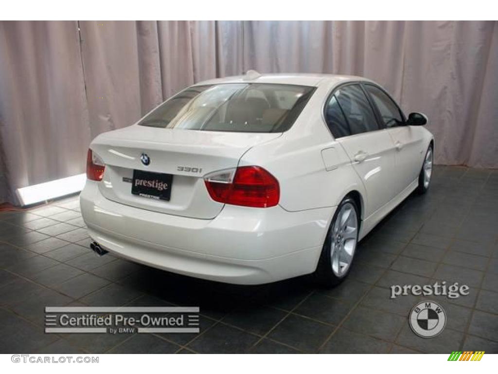 2006 3 Series 330i Sedan - Alpine White / Terra/Black Dakota Leather photo #3