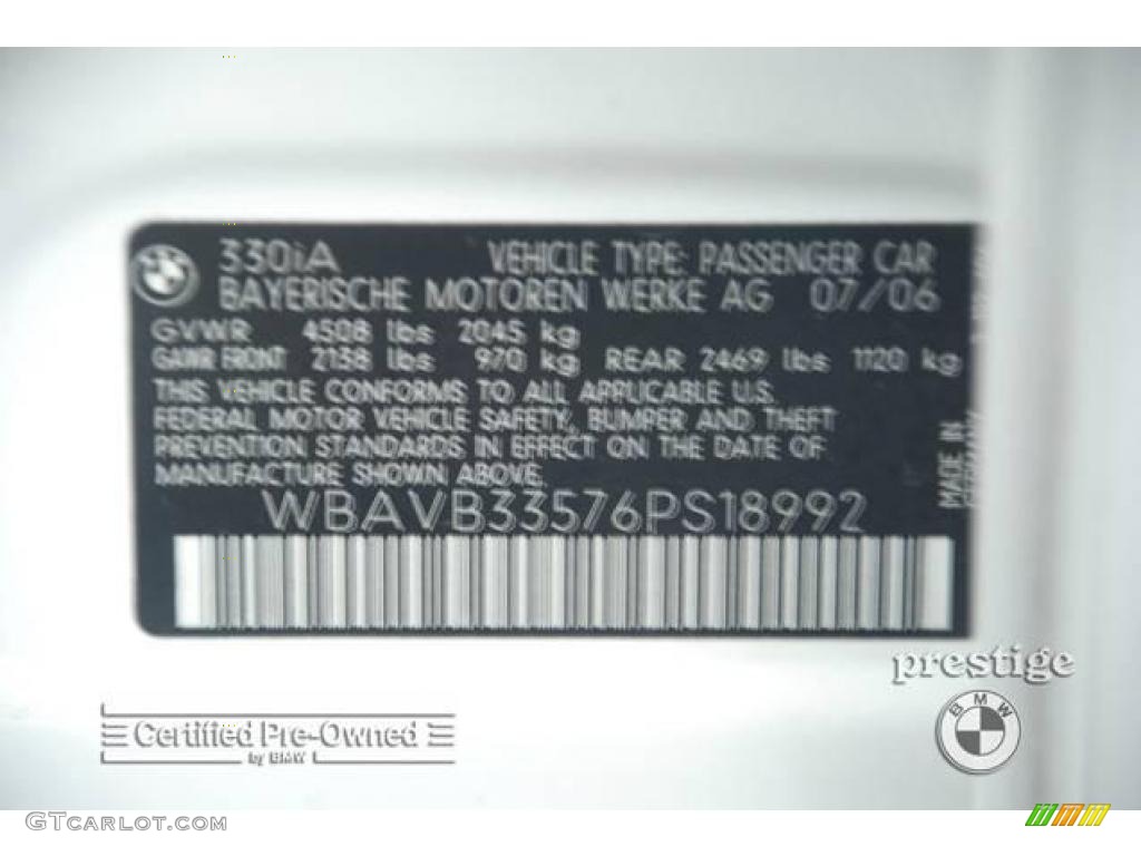 2006 3 Series 330i Sedan - Alpine White / Terra/Black Dakota Leather photo #8