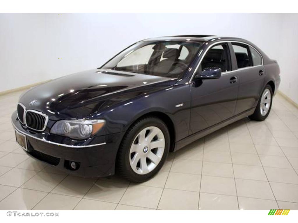 2006 7 Series 750i Sedan - Monaco Blue Metallic / Black/Black photo #3