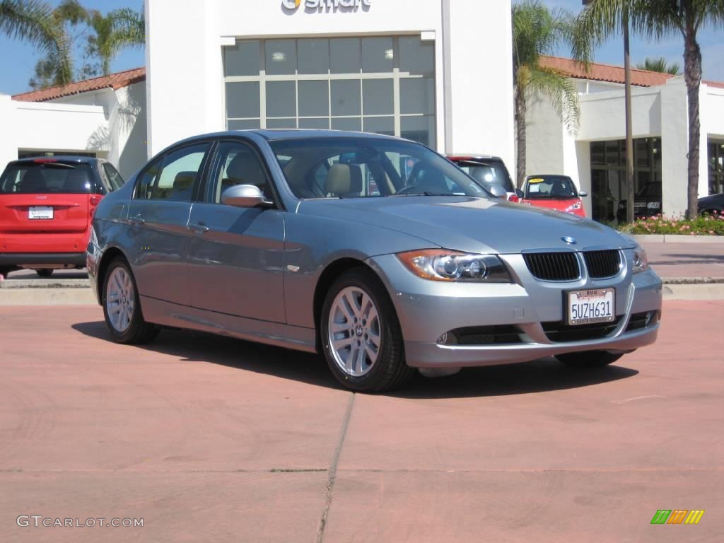 2007 3 Series 328i Sedan - Arctic Metallic / Beige Dakota Leather photo #1