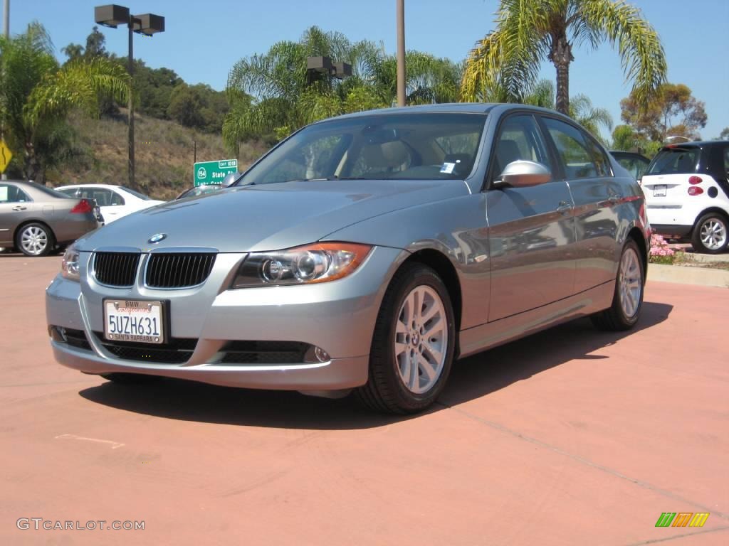 2007 3 Series 328i Sedan - Arctic Metallic / Beige Dakota Leather photo #3