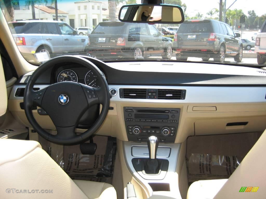 2007 3 Series 328i Sedan - Arctic Metallic / Beige Dakota Leather photo #14